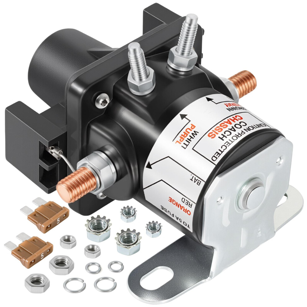 Battery Disconnect Relay 12V Latching Solenoid Switch Energy Saving Waterproof For Rv Marine Vehicles 9455672114738