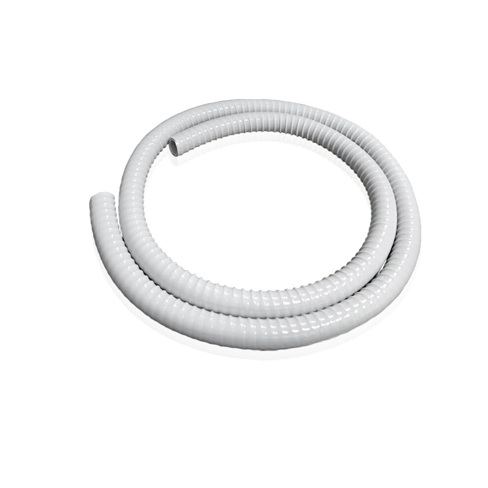 Reinforced Dental Silicone Suction Hose 2M with Secure Threaded Connection, Easy Clean Interior, 11mm Tube