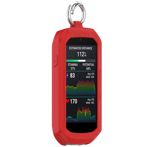 Case Shockproof Soft TPU Slim Protective Cover Cycling Computer Accessory Red for Garmin Edge 1050 1