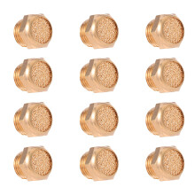 12Pièces Muffler Pneumatique Métal Assorti Pour Soupape Durable