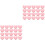 40Pièces Clips Plastique Rose Forme Pour Conservations Snacks 3