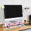 2Pièces Support Écran Rose Multiusage Avec PVC 5