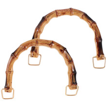 6Pièces Poignées De Sac Bambou Joint Pour DIY