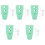 5Ensembles Silicone Multicolores Anti-Rayures Antidérapantes 5