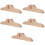 5Pièces Support De Paravent En Bois Khaki Résistant Pour Privé 8