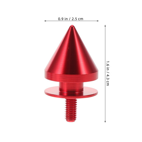4Pièces Vis De Fixation Pare-Chocs Auto Aluminium Rouge 2