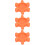3Pièces Insert Spider Caoutchouc Souple Orange Pour Accouplement Mors 10