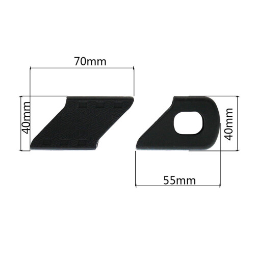 4Pièces Coques Silicone Noir Antidérapant Résistant 1