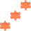 3Pièces Insert Spider Caoutchouc Souple Orange Pour Accouplement Mors 7