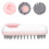 2Pcs Portable Multifunctional Pet Bath and Massage Brush Pink 8