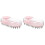2Pcs Portable Multifunctional Pet Bath and Massage Brush Pink 2