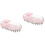 2Pcs Portable Multifunctional Pet Bath and Massage Brush Pink 4