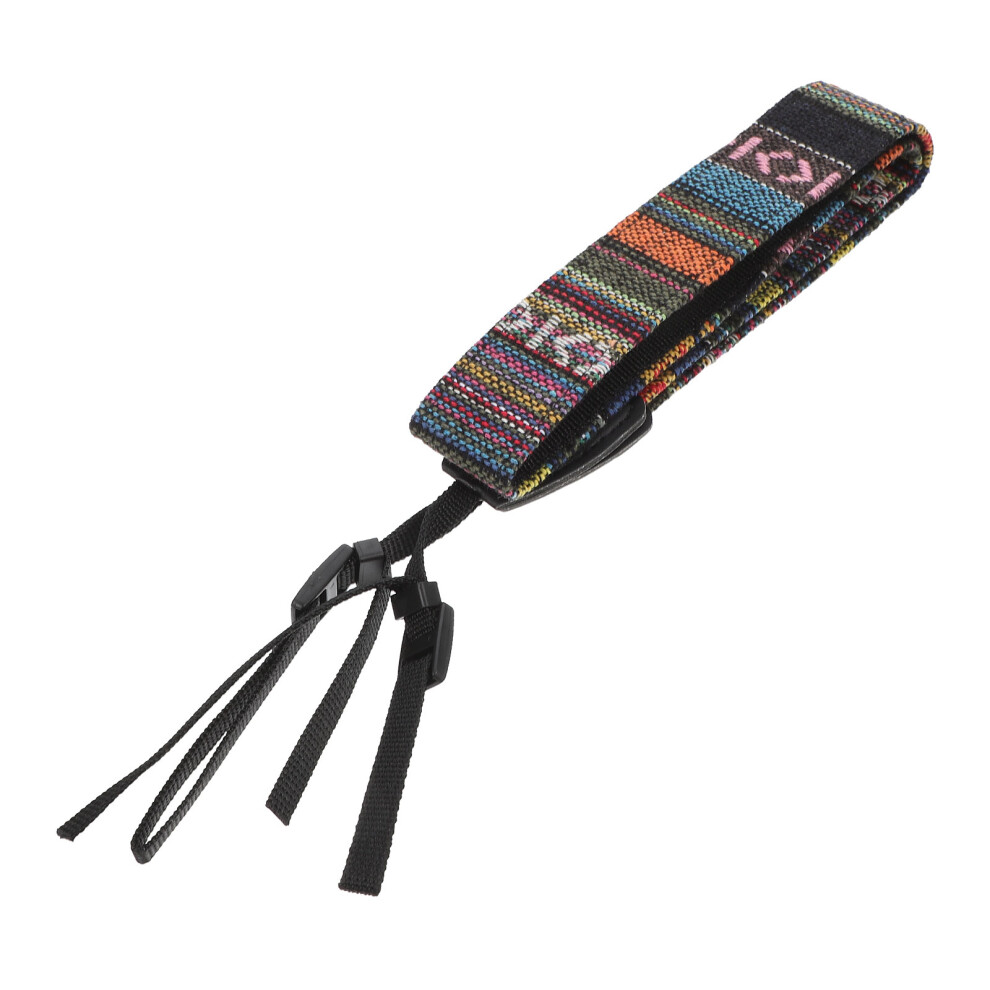 2Sets Embroidered Camera Strap Lightweight Sling For Travel Use Black 3632197219629