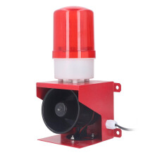 Industrial Siren Alarm 115dB Loud Sound with Bright LED Emergency Strobe Light IP65 DC12V