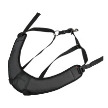 Adjustable Double Shoulder Saxophone Harness with Soft Padding and Secure Hook for Comfort