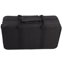 Clarinet Case with Foam Padded Protection, Durable Oxford Fabric, Shoulder Strap, Black Carrying Bag