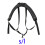 Adjustable Double Shoulder Saxophone Harness with Soft Padding and Secure Hook for Comfort 3