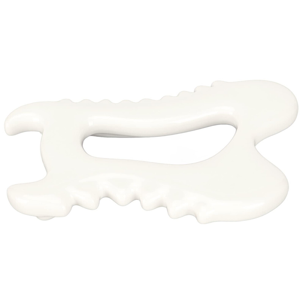 Ceramic Gua Sha Tool with Ergonomic Grip for Muscle Scraper Massage, Heat Therapy and Body Sculpting