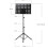 Adjustable Foldable Music Stand for Guitar Violin Piano, Durable Iron Construction, Secure Height Locking 2