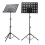 Adjustable Foldable Music Stand for Guitar Violin Piano, Durable Iron Construction, Secure Height Locking 3