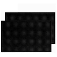 PVC NonSlip SpillProof Bar Service Mat, Heat Resistant Counter Protector, 2pcs 45x30cm