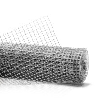 19 Gauge Galvanized Hardware Cloth 1/2 Inch Welded Wire Mesh Roll Rustproof Pest Barrier for Garden and Chicken Coop 3ft x 10ft