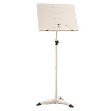 Adjustable Folding Portable Music Stand for Sheet Music Guitar Violin with Stable Metal Tray White