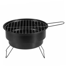Portable Charcoal Grill for Camping and Picnic, Heat‑Resistant Easy‑Clean Outdoor BBQ Grill