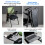 Office Folding Chair with Adjustable Writing Tablet, Ergonomic Mesh Back Support, Wheels, Green 5