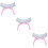 3Pièces Coussin Main Poignet Silicone Rose Ergonomique 10