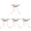 4Ensembles Plateau Lampe Kérosène Ghee, Accessoire Élégant 2