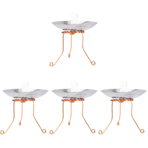 4Ensembles Plateau Lampe Kérosène Ghee, Accessoire Élégant 1