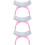 3Pièces Coussin Main Poignet Silicone Rose Ergonomique 9