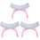 3Pièces Coussin Main Poignet Silicone Rose Ergonomique 3