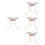 4Ensembles Plateau Lampe Kérosène Ghee, Accessoire Élégant 6