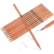 20Pièces Crayons Arc-En-Ciel En Bois Multicolores Pour Enfants Dessin