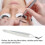 Präzise Wimpernpinzette Edelstahl 18