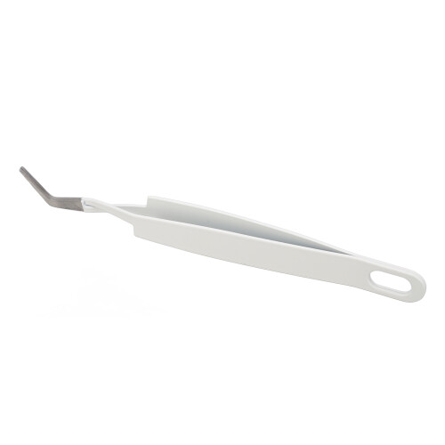 Wimpernpinzette Edelstahl gebogen 1