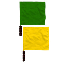 6Pcs Outdoor Sports Flags Nylon Cotton Handheld for Traffic and Race