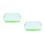 2Pcs ABS Sand Tray with Lid Portable Small Sand Box Green 5