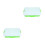 2Pcs ABS Sand Tray with Lid Portable Small Sand Box Green 9