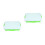2Pcs ABS Sand Tray with Lid Portable Small Sand Box Green 7
