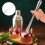 2Pcs Stainless Steel Cocktail Muddler Bar Tool Silver Mixer 9