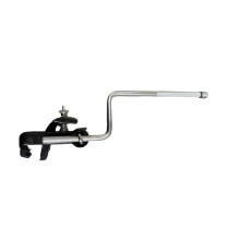 Drum Cowbell Holder Z Arm Mount, Adjustable Bass Drum Hoop Clamp, Durable Metal Percussion Bracket