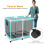 Pool Toy Storage Bin 214 Gallon Large Capacity Mesh Pool Float Holder with Wheels for Outdoor Use 5