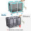 Pool Toy Storage Bin 214 Gallon Large Capacity Mesh Pool Float Holder with Wheels for Outdoor Use 3