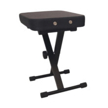 Adjustable Piano Bench with Padded Seat, Foldable XShaped Frame for Keyboard or Piano Practice