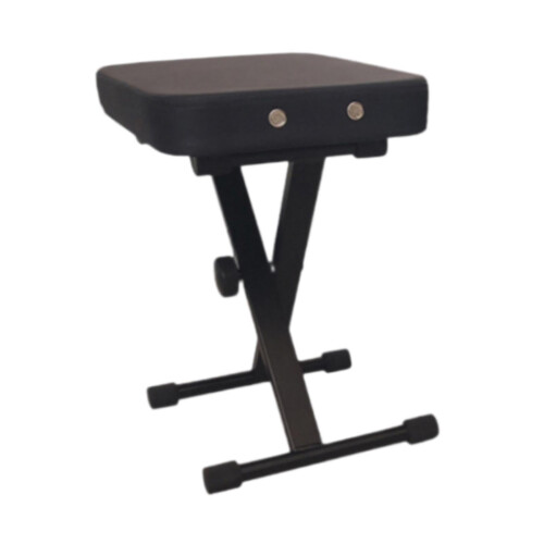Adjustable Piano Bench with Padded Seat, Foldable XShaped Frame for Keyboard or Piano Practice