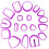 90Pièces Fournitures Violet Outils Pâte Polymère DIY 3