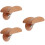 3Ensembles Support Casque En Alliage Et Bois Khaki 8